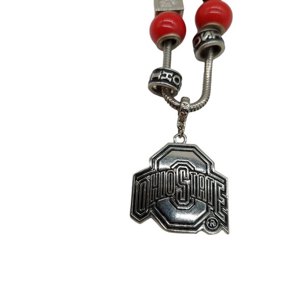 Ohio State Buckeyes 18 Inch Chain Necklace Metal Logo Charms - Picture 1 of 10